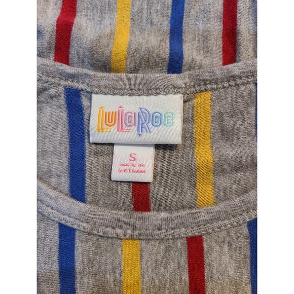 Lularoe small women's striped tshirt maxi dress - Picture 3 of 5